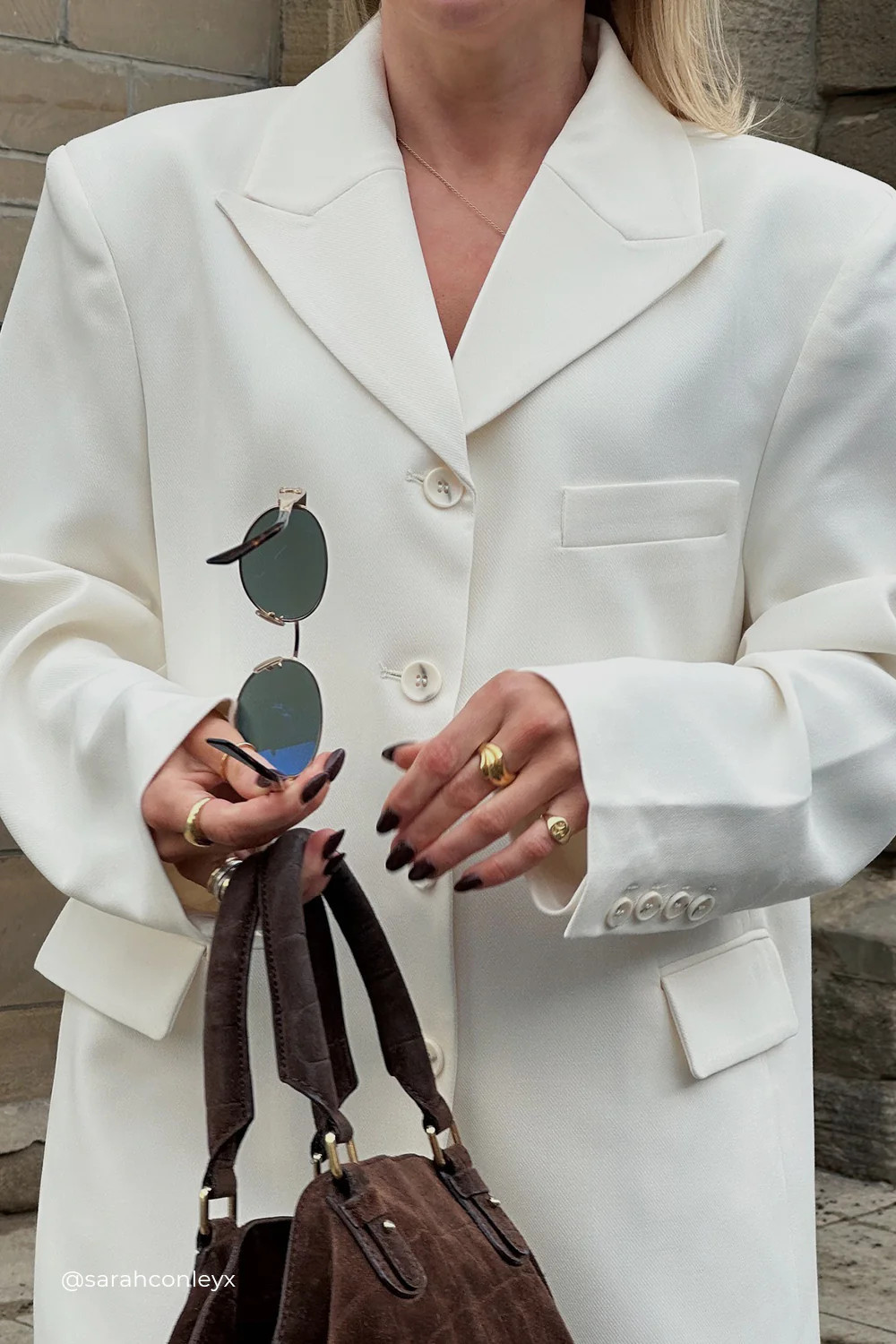 LIV CREAM BOYFRIEND BLAZER | DISSH