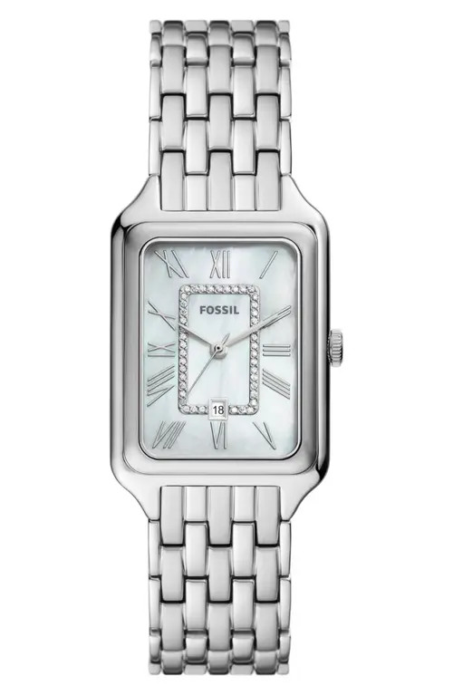 Fossil Raquel Bracelet Watch, 26mm in Silver at Nordstrom | Nordstrom