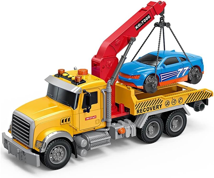 LLWEIT Rescue Tow Truck Toy Large,1/18 Boy Toy for Age 4 + Year Old,15" | Amazon (US)