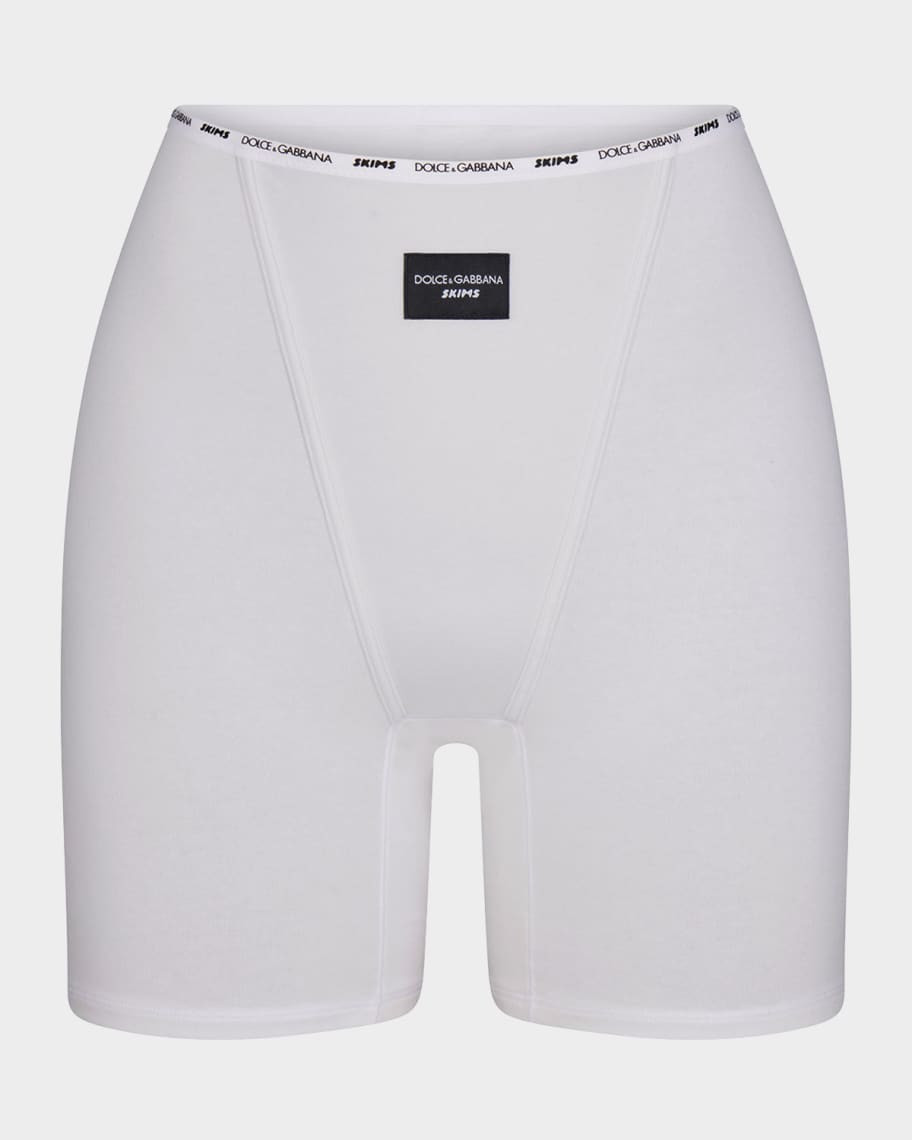 Dolce&Gabbana x SKIMS Cotton Jersey Boxers | Neiman Marcus