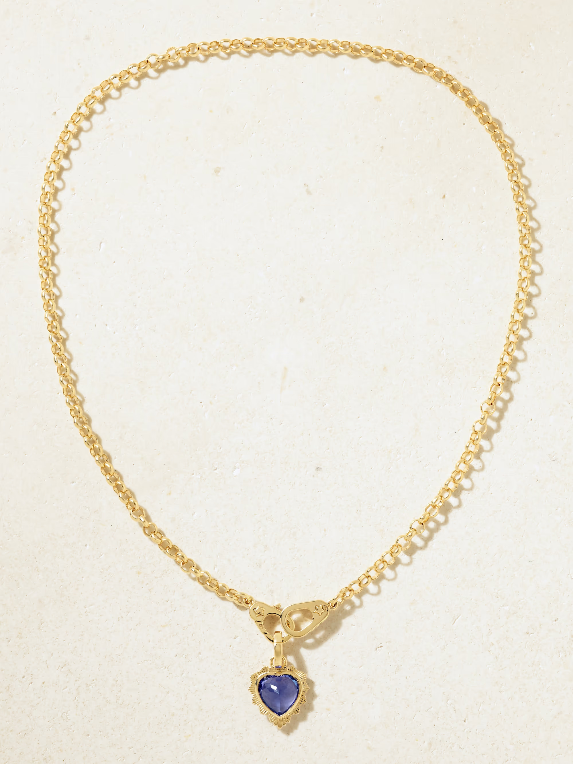 Heart 18-karat gold tanzanite necklace | NET-A-PORTER (US)