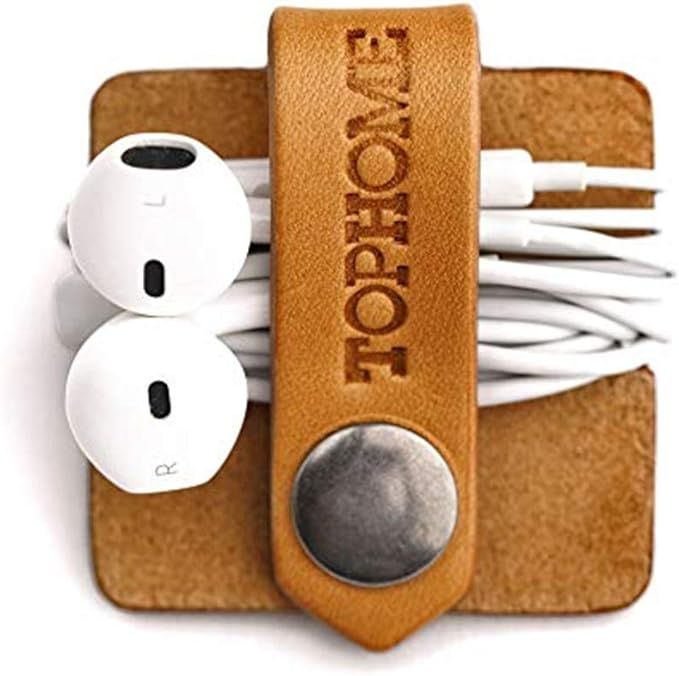 TOPHOME Cord Organizer Earbud Holder Earphones Headphones Winder Keeper Earbuds Case Storage Wrap... | Amazon (US)