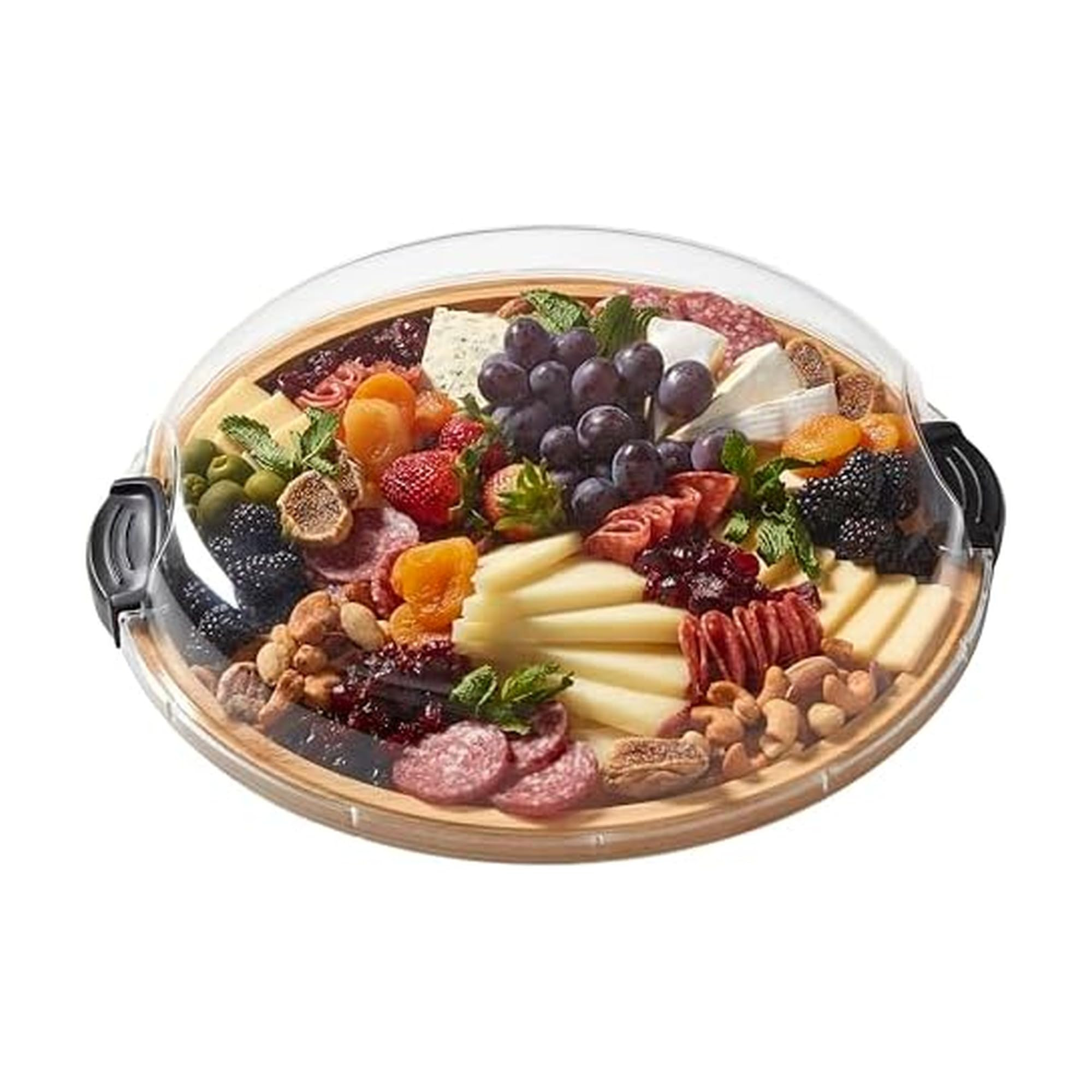 FARBERWARE Build-a-Board Cutting Board with Single Compartment and Clear Locking Lid for Charcute... | Amazon (US)