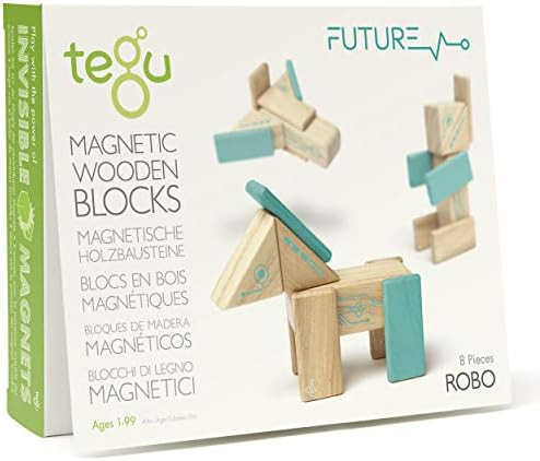 Tegu Robo Magnetic Wooden Block Set | Amazon (US)