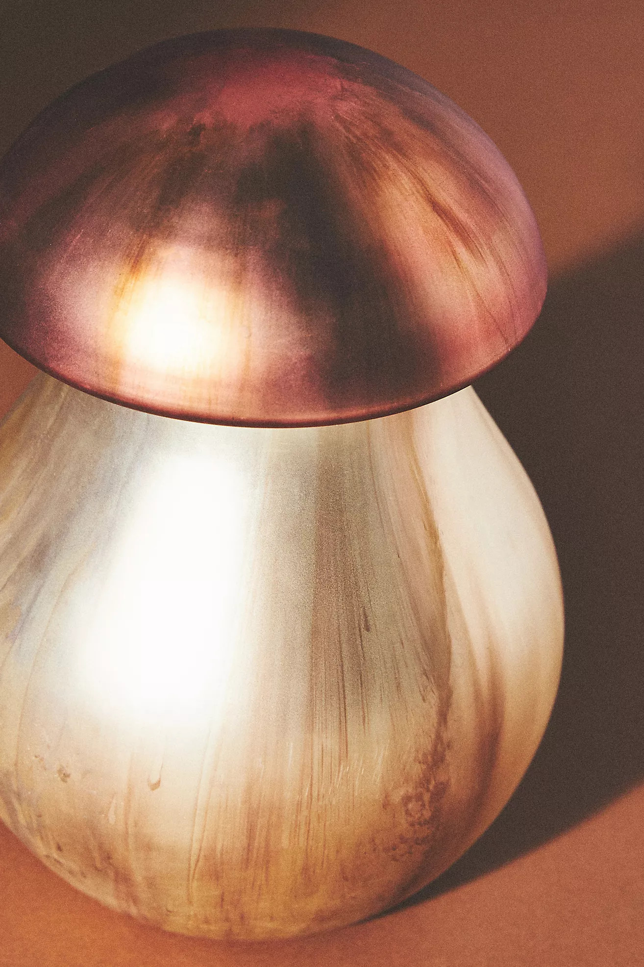 Pumpkin & Sweet Vanilla Gourmand Oversized Glass Mushroom Candle | Anthropologie (US)