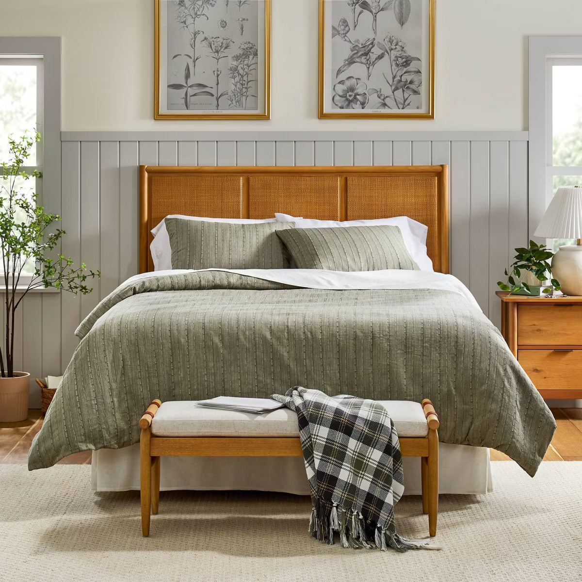 3pc Washed Loop Stripe Duvet Cover Bedding Set - Hearth & Hand™ with Magnolia | Target