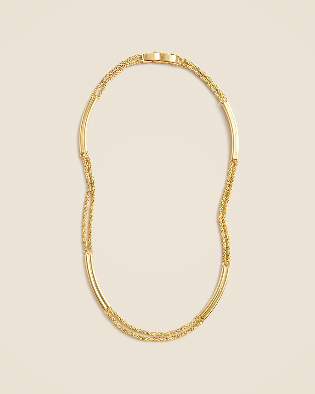 Double-chain tag necklace | J. Crew US