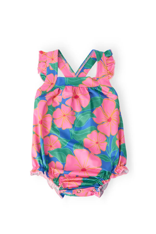 Luau Floral Cross Back Romper | Mila & Rose