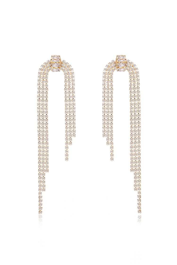 Spotlight Rhinestone Box Chain Duster Earrings | Cupshe US