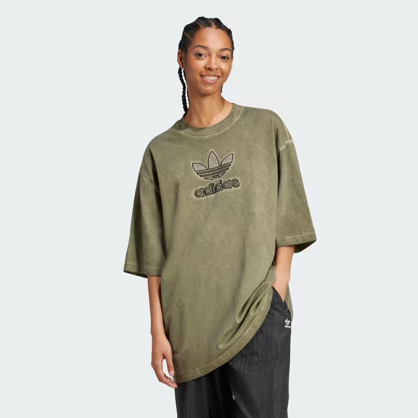 Adilenium Season 2 Washed Oversized Trefoil Tee (Gender Neutral) | adidas (US)