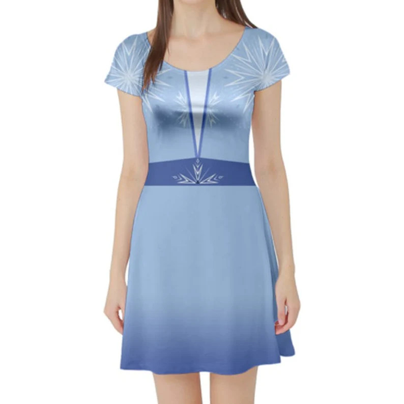 Elsa Disneybound Short Sleeve Dress | Etsy (US)