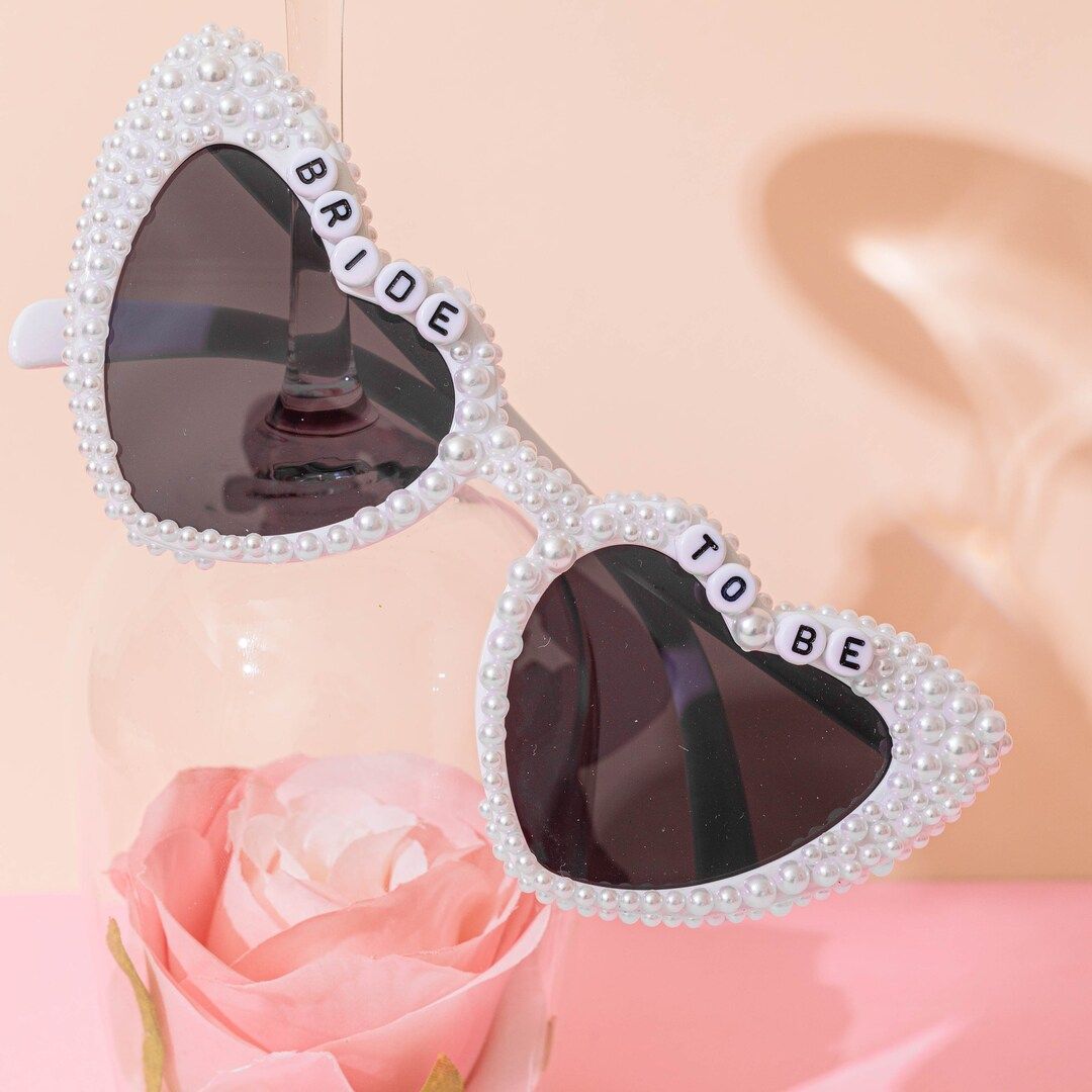 Custom Bridal Sunglasses, Bridal Sunglasses, Bridesmaid Glasses, Pearl Glasses - Etsy | Etsy (US)