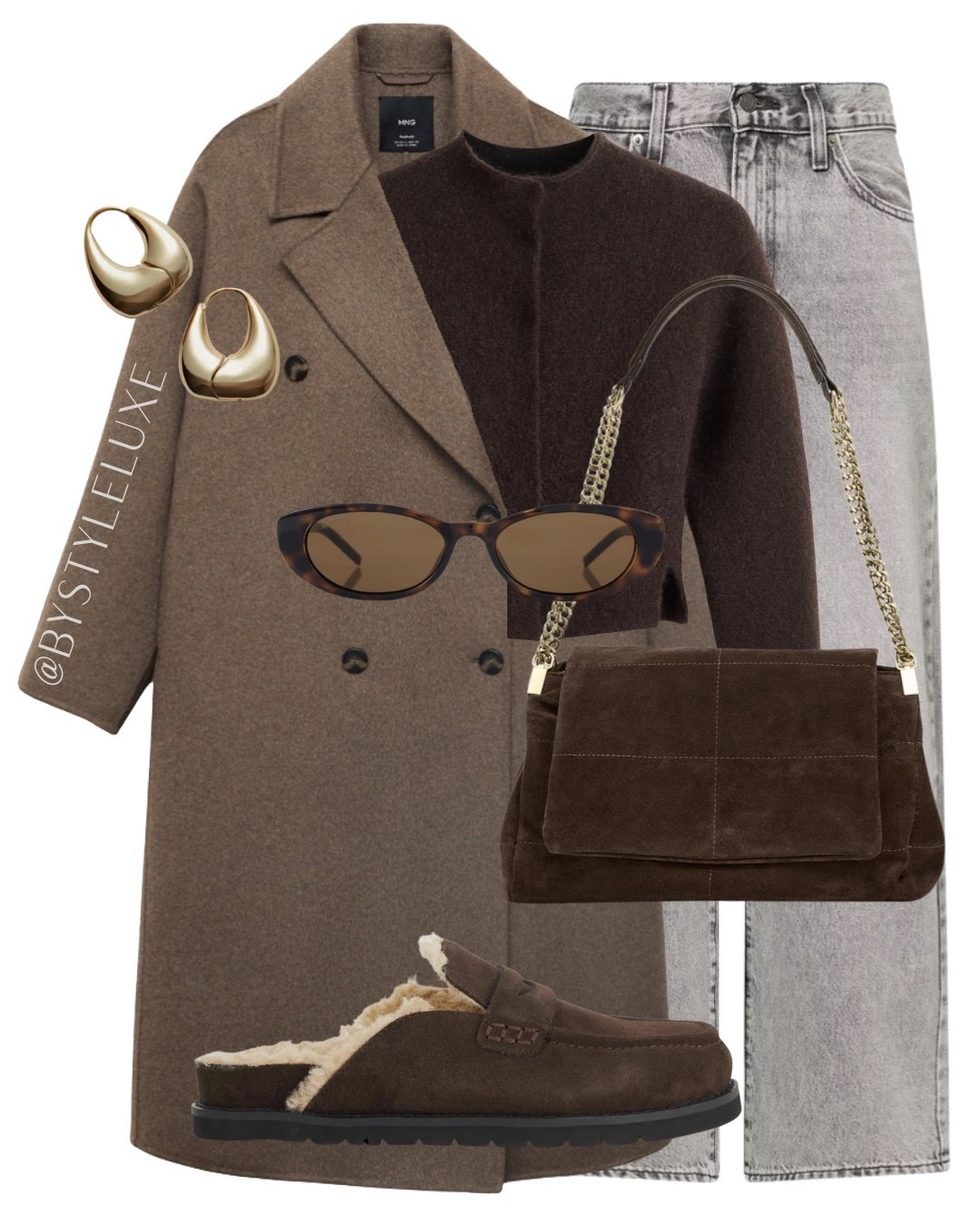 SUEDE - styling suede bag and mules for an effortless Autumn look with jeans. This Mango coat is the perfect wardrobe staple

#jeans #autumnoutfit #suede 

#LTKjeans #LTKshoes #LTKautumn
