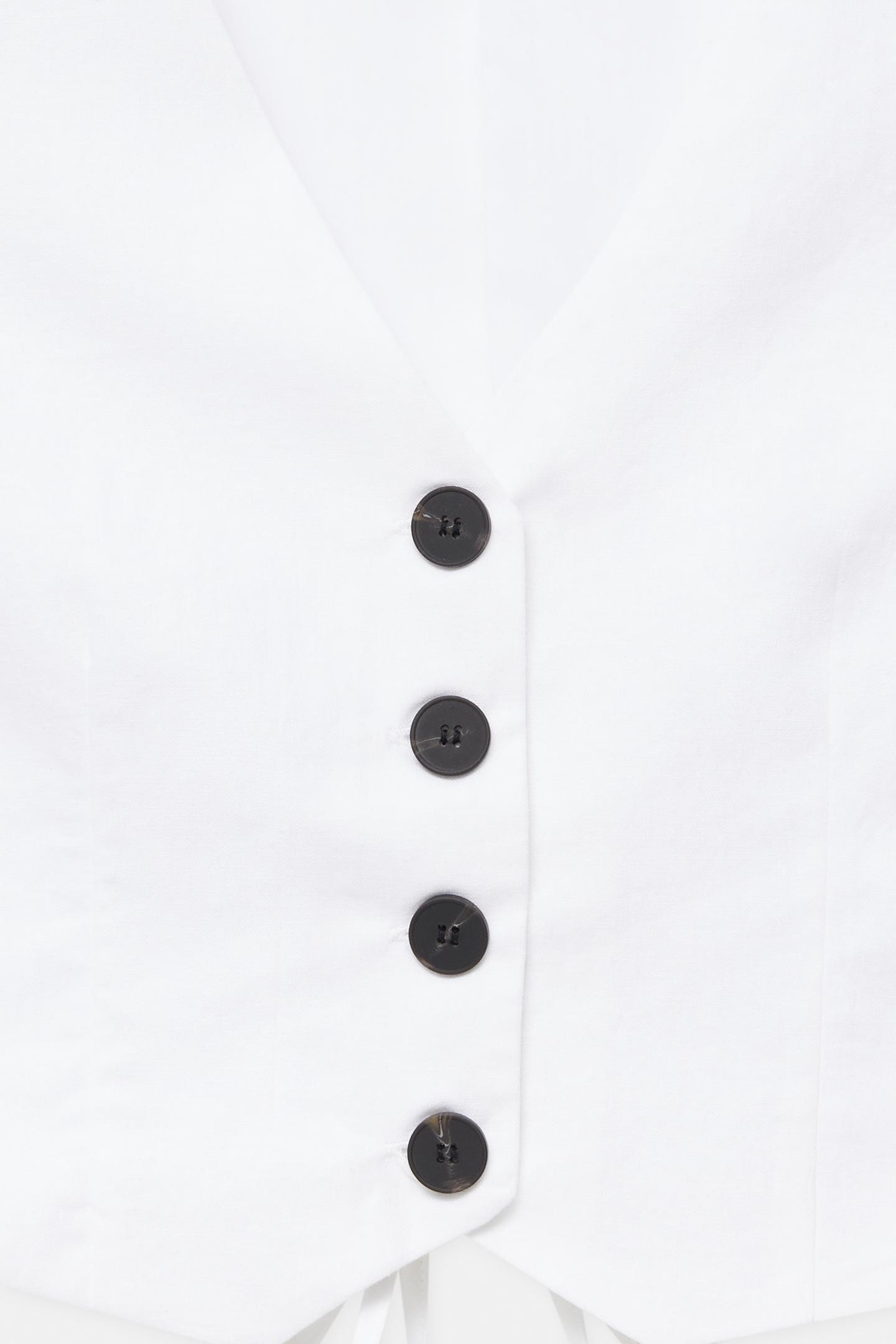 Gilet elegante allacciatura misto lino | PULL and BEAR IT