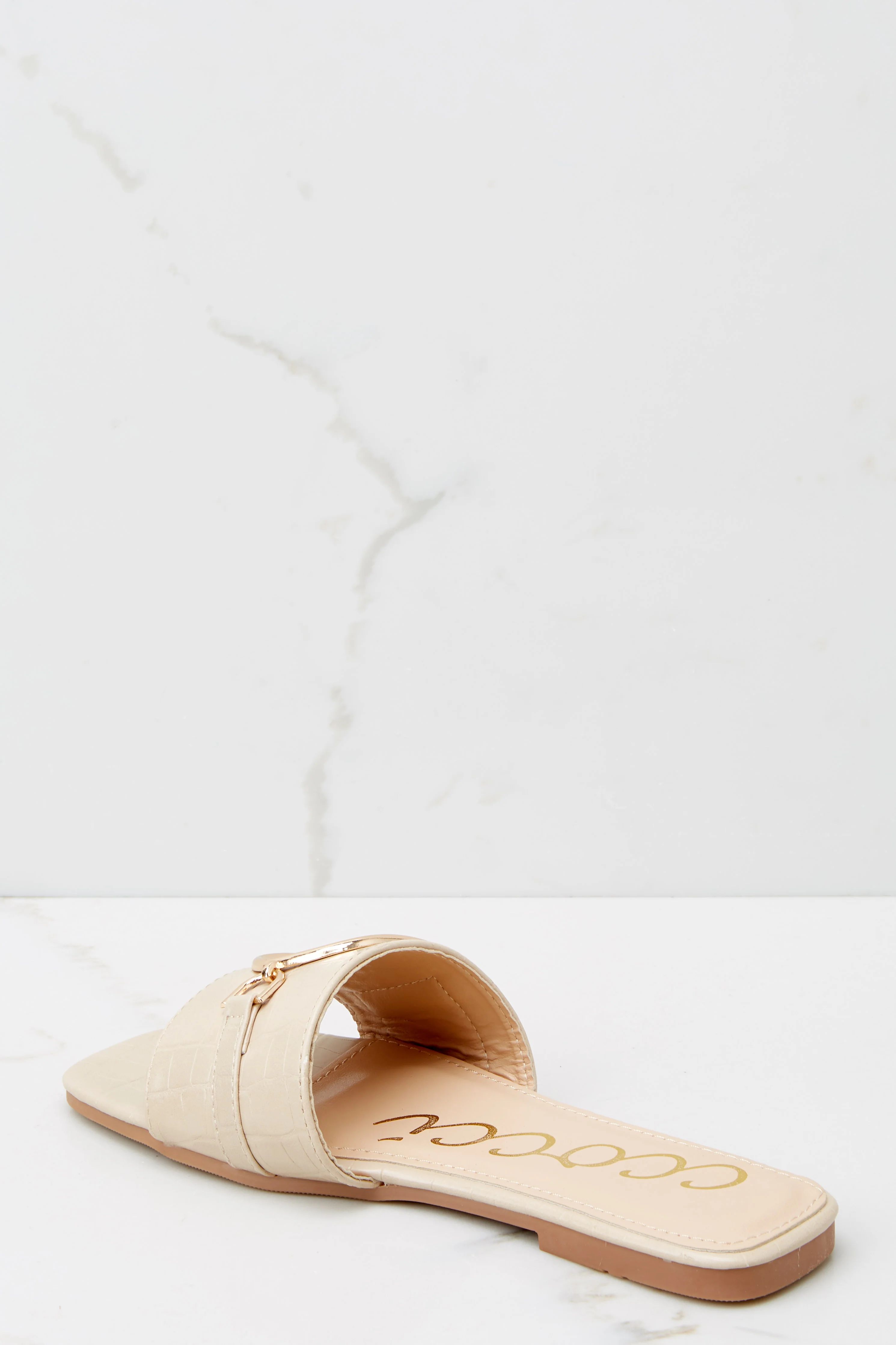 Divinely Chic Beige Sandals | Red Dress 