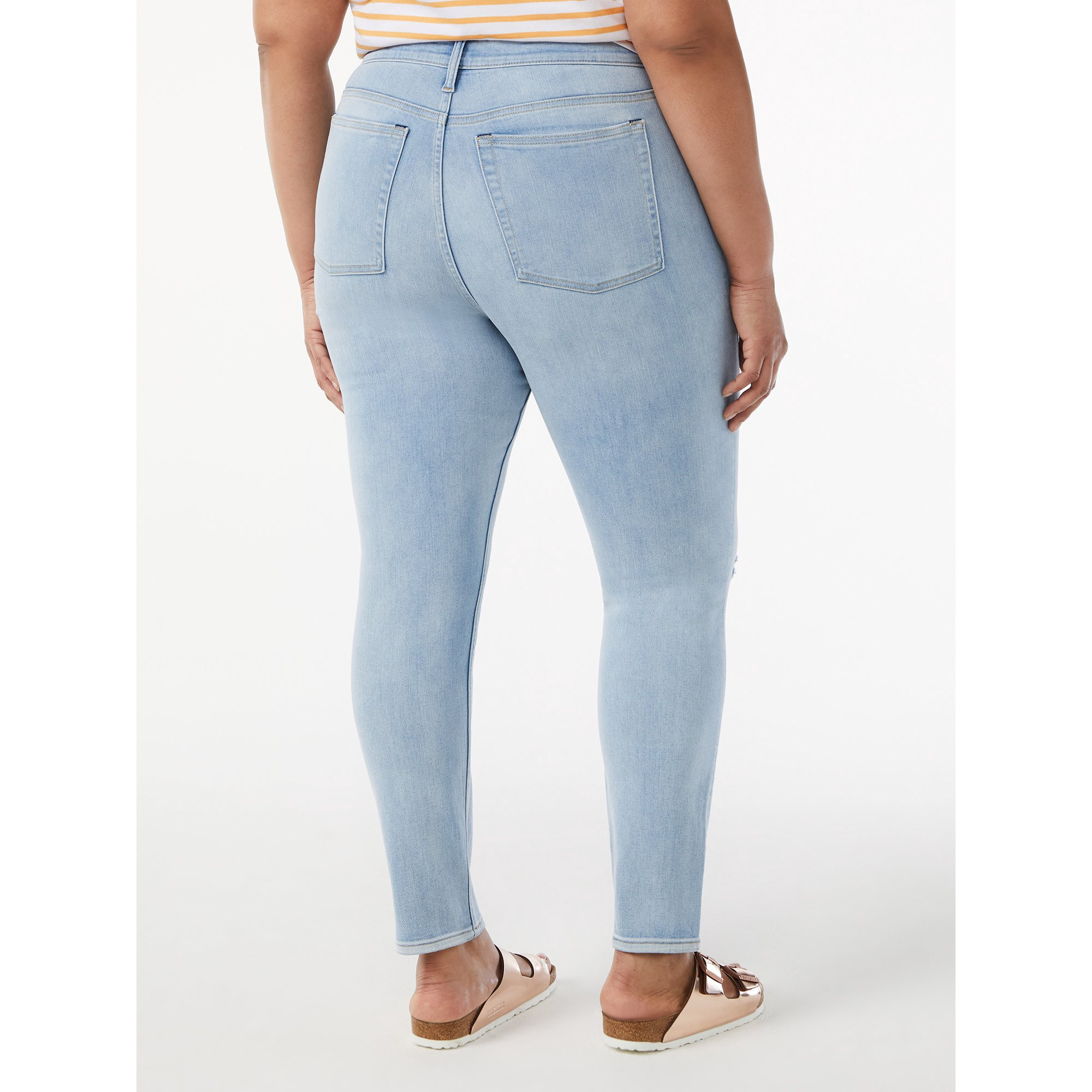 Free Assembly Women's High Rise Skinny Jeans | Walmart (US)