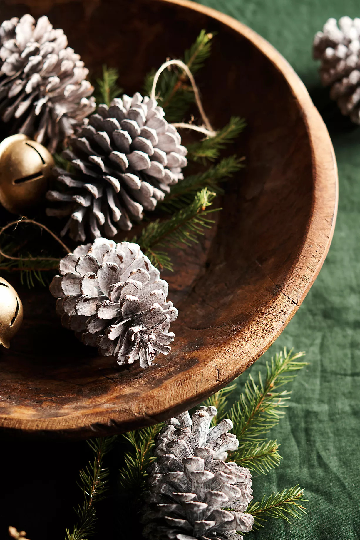 Frosted Pine Cone Ornaments, Set of 12 | Anthropologie (US)