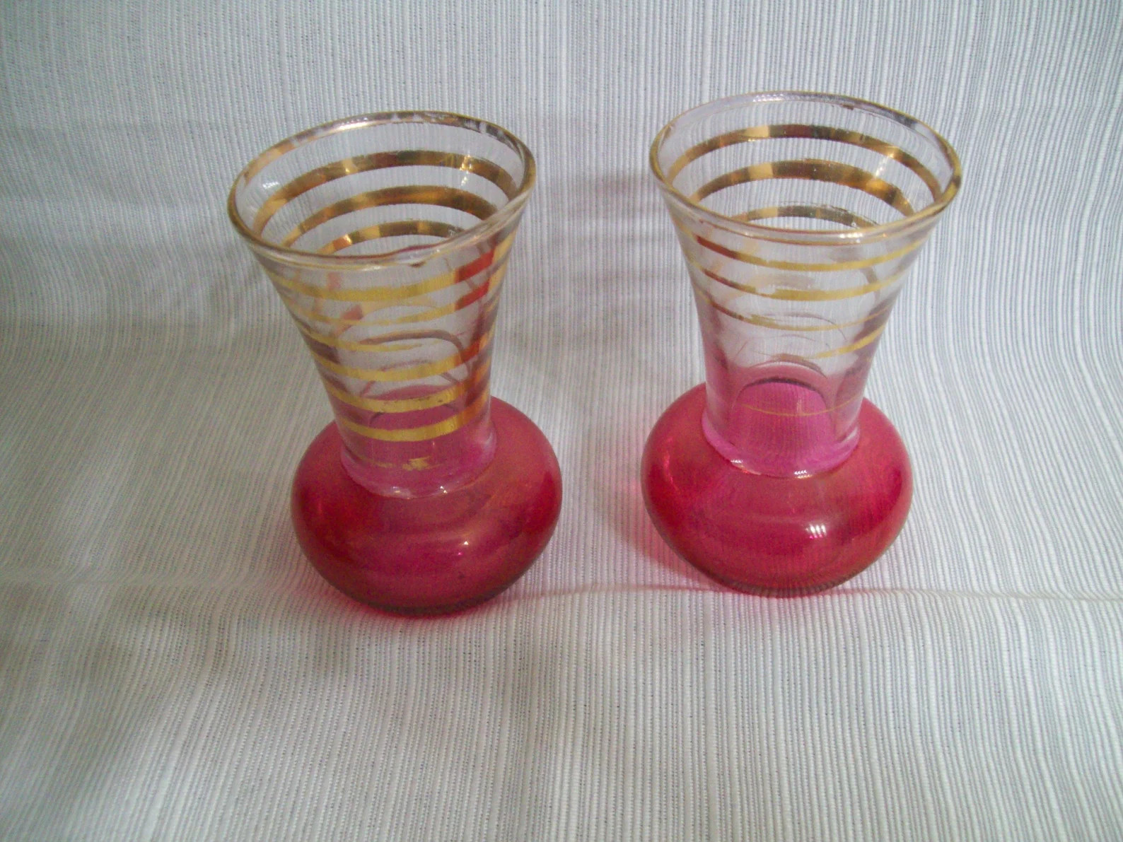 Set of Pink and Gold Bud Vases - Etsy | Etsy (US)