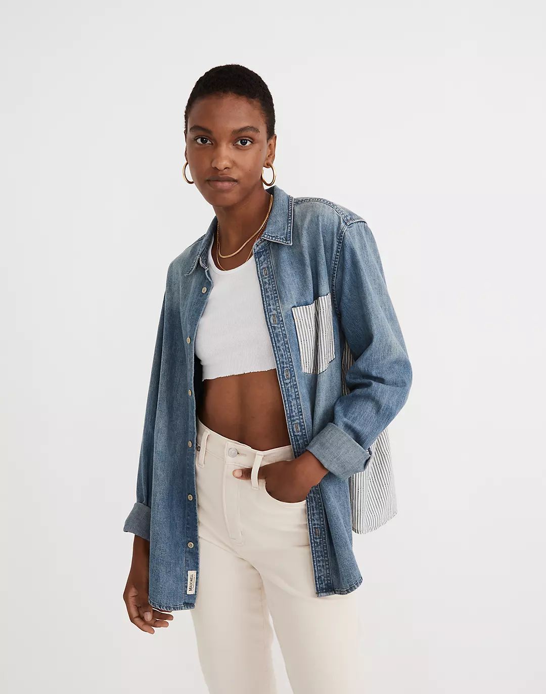 Madewell x Rentrayage Upcycled Button-Up Shirt | Madewell