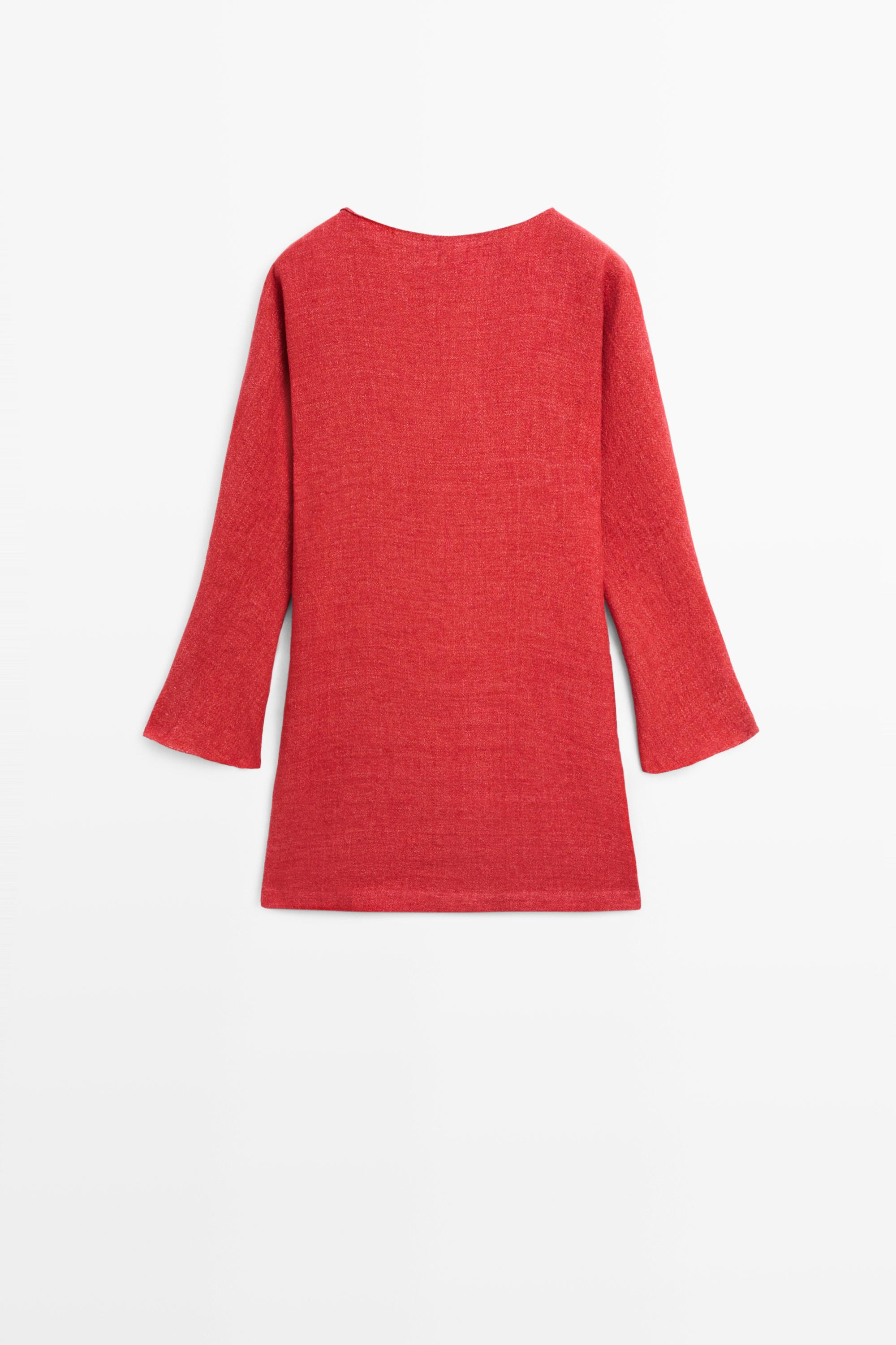 Long sleeve mini dress | Massimo Dutti UK