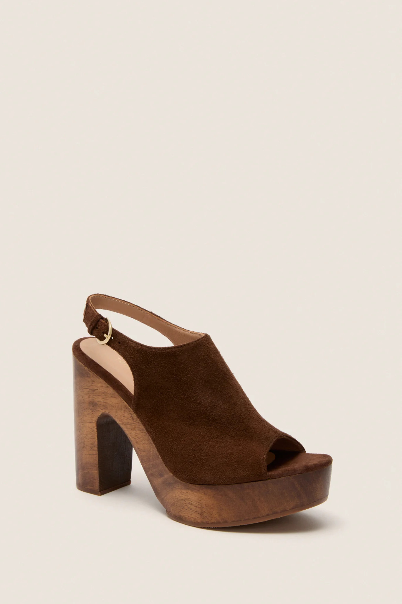 Chocolate Suede Clea Heels | Tuckernuck (US)