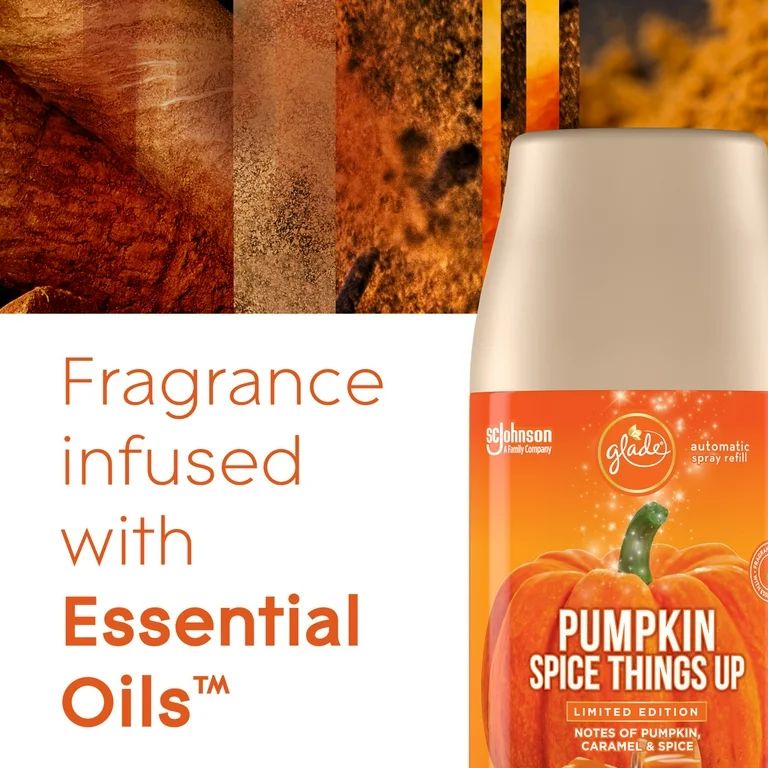 Glade Automatic Spray Refill, Pumpkin Spice Things Up, Large, 2 x 6.2 oz | Walmart (US)