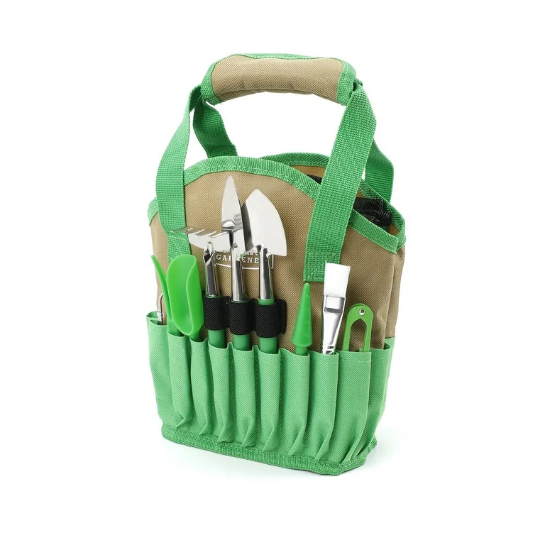 Expert Gardener Indoor Gardening Stainless Steel Tool Set, 14 Pieces, Green | Walmart (US)