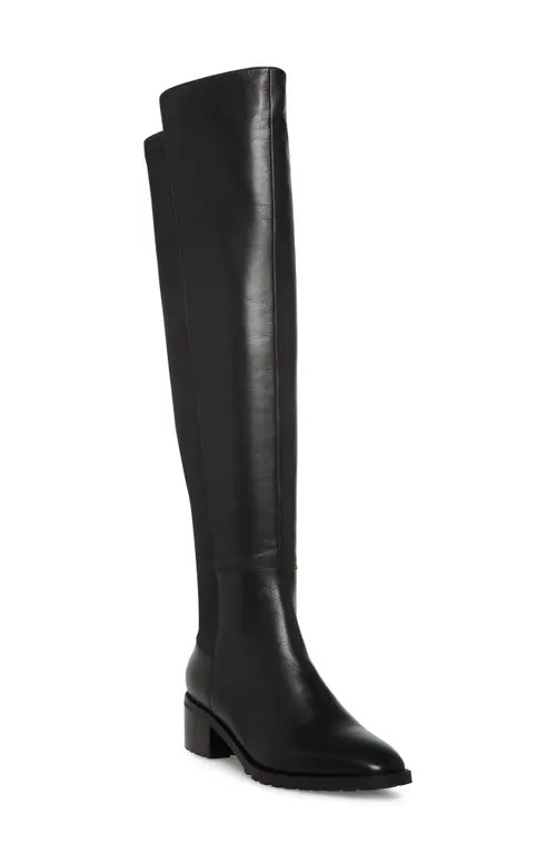 Blondo Sierra Waterproof Over the Knee Boot in Black Leather at Nordstrom, Size 7 | Nordstrom