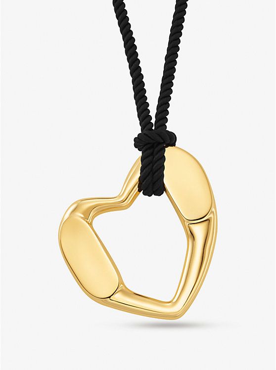 Precious Metal-Plated Brass Heart Necklace | Michael Kors CA