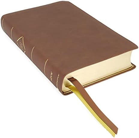 NIV, Heritage Bible, Passaggio Setting, Leathersoft, Brown, Comfort Print: Elegantly uniting single  | Amazon (US)