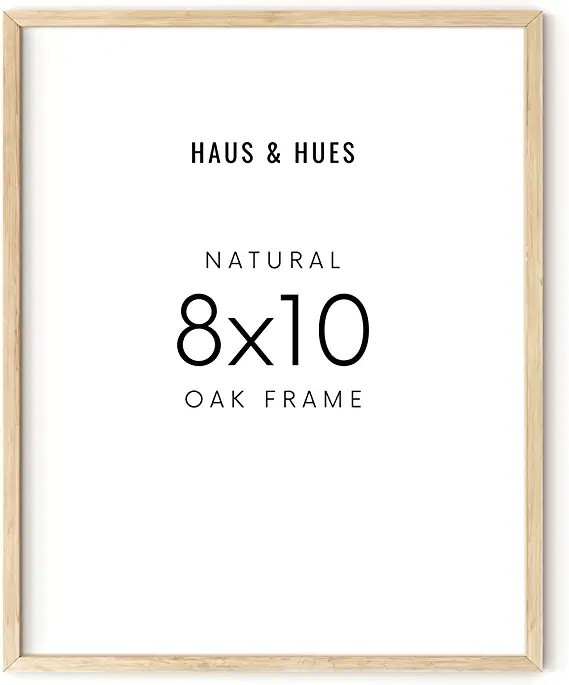 Haus and Hues 8x10 Frame - 8x10 Wood Picture Frame Wood Frames 8x10 Wood Frame Natural Wood Pictu... | Amazon (US)