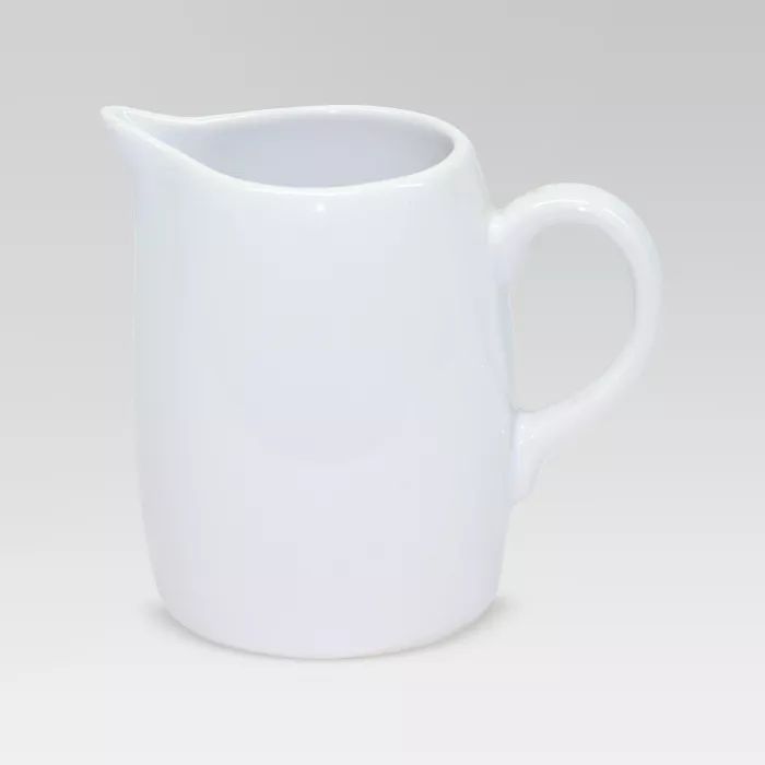 8oz Ceramic Creamer Pitcher White - Threshold™ | Target