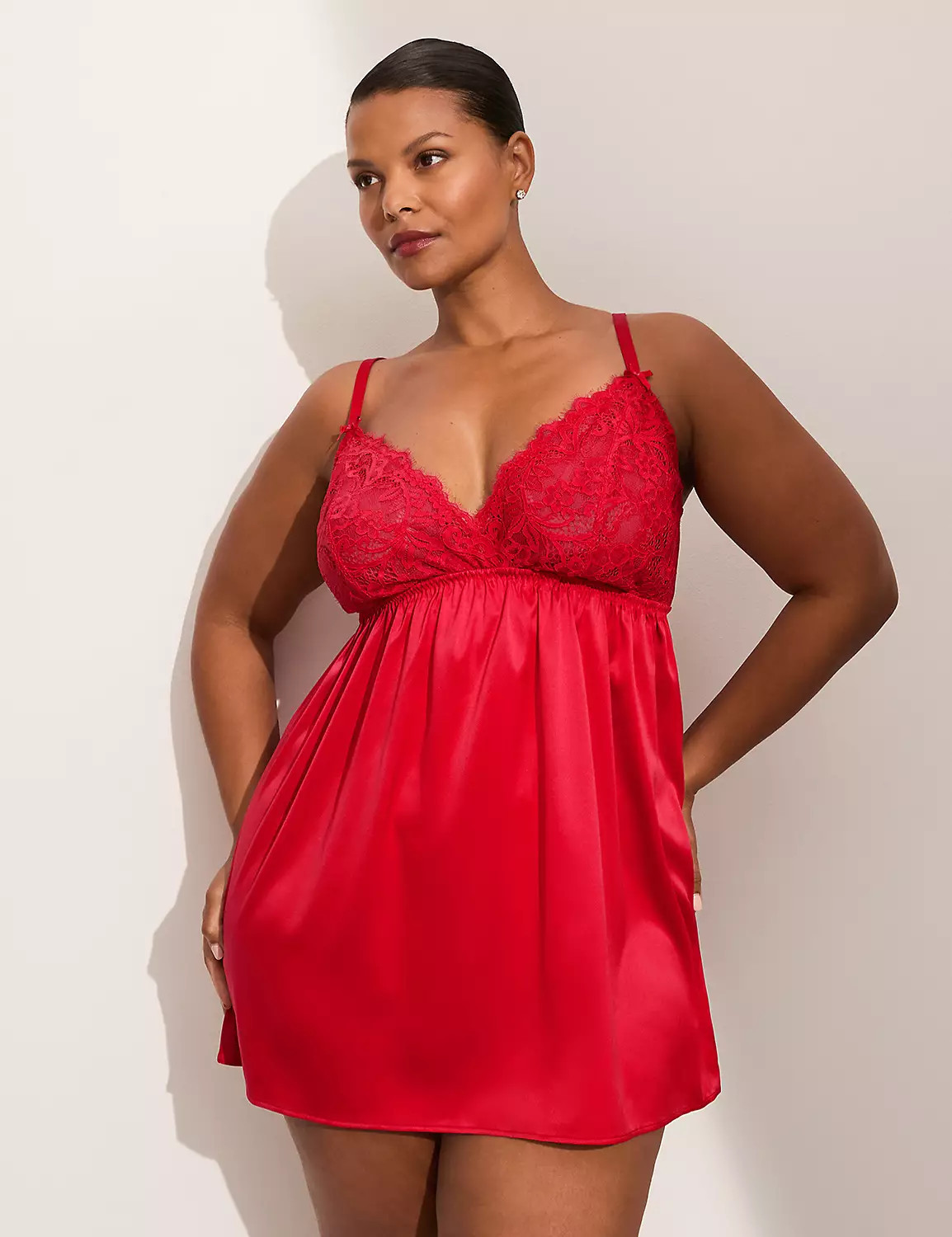 Satin & Lace Babydoll | Lane Bryant (US)