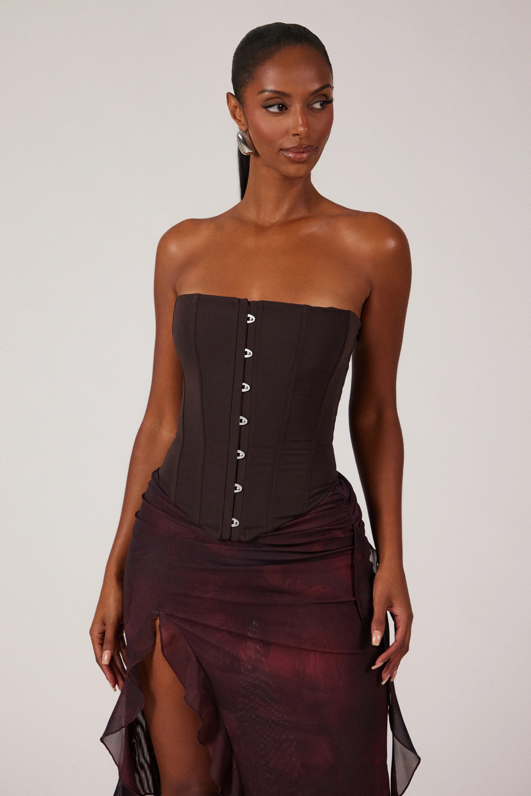 The Kaytee Corset in Brown | Mars The Label