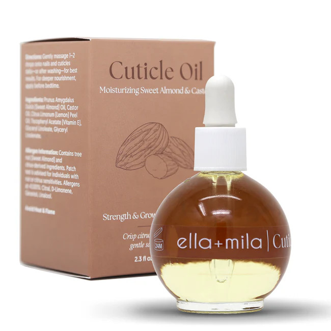 Moisturizing Sweet Almond & Castor Cuticle Oil | ella+mila