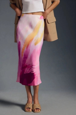 The Elyse Midi Slip Skirt | Anthropologie (US)