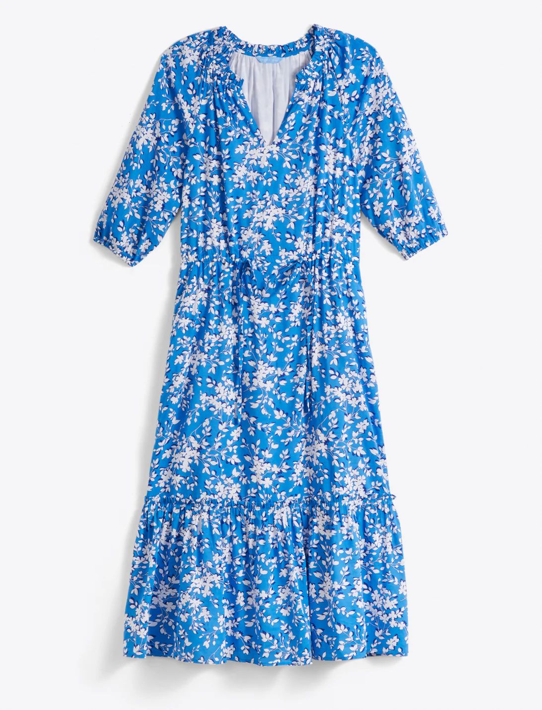 Martina Popover Dress in Bluebell Shadow Floral | Draper James (US)