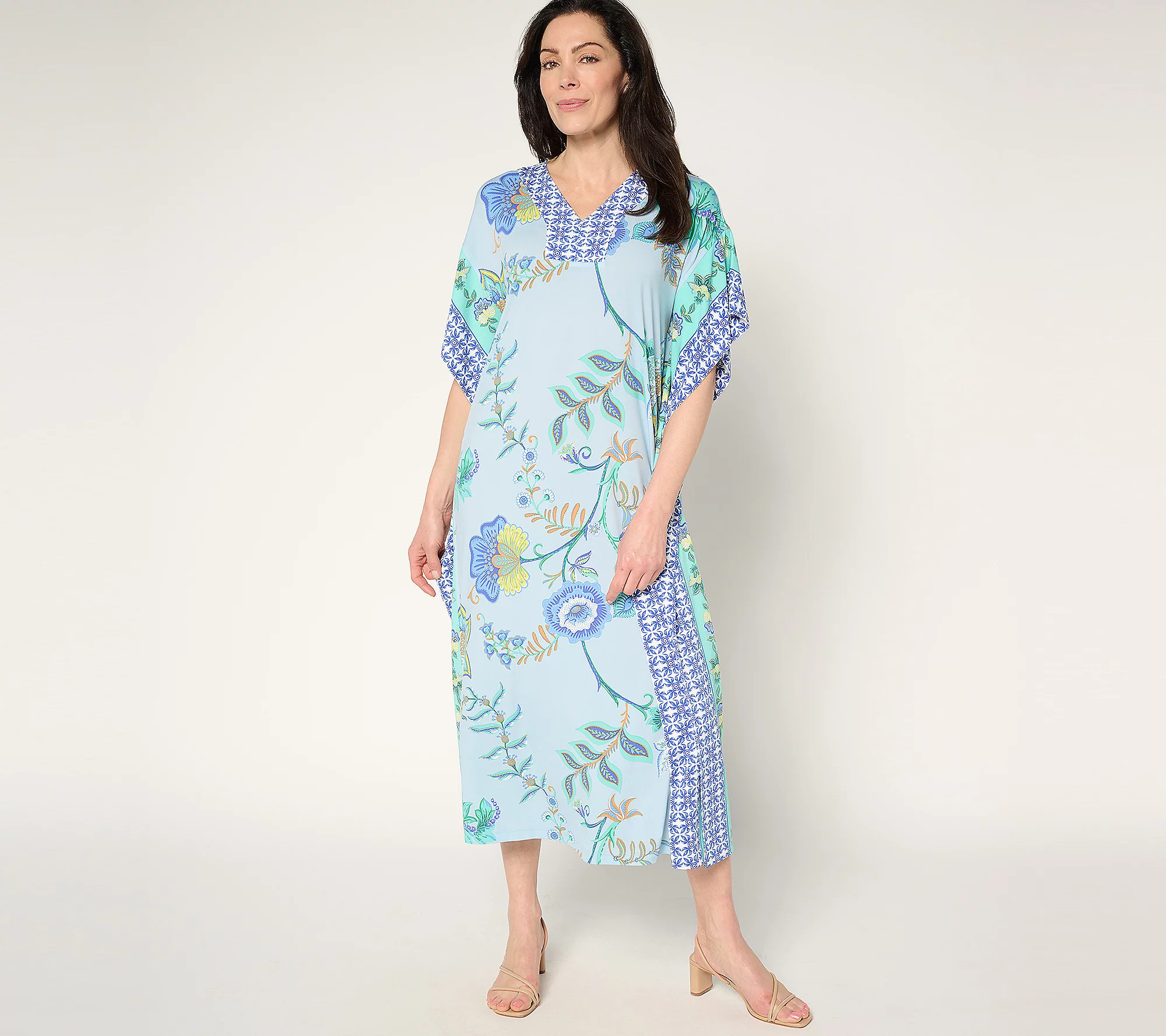 Joan Rivers Petite Luxe Knit Caftan | QVC