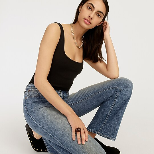 Perfect-fit shelf-bra tank top | J. Crew US