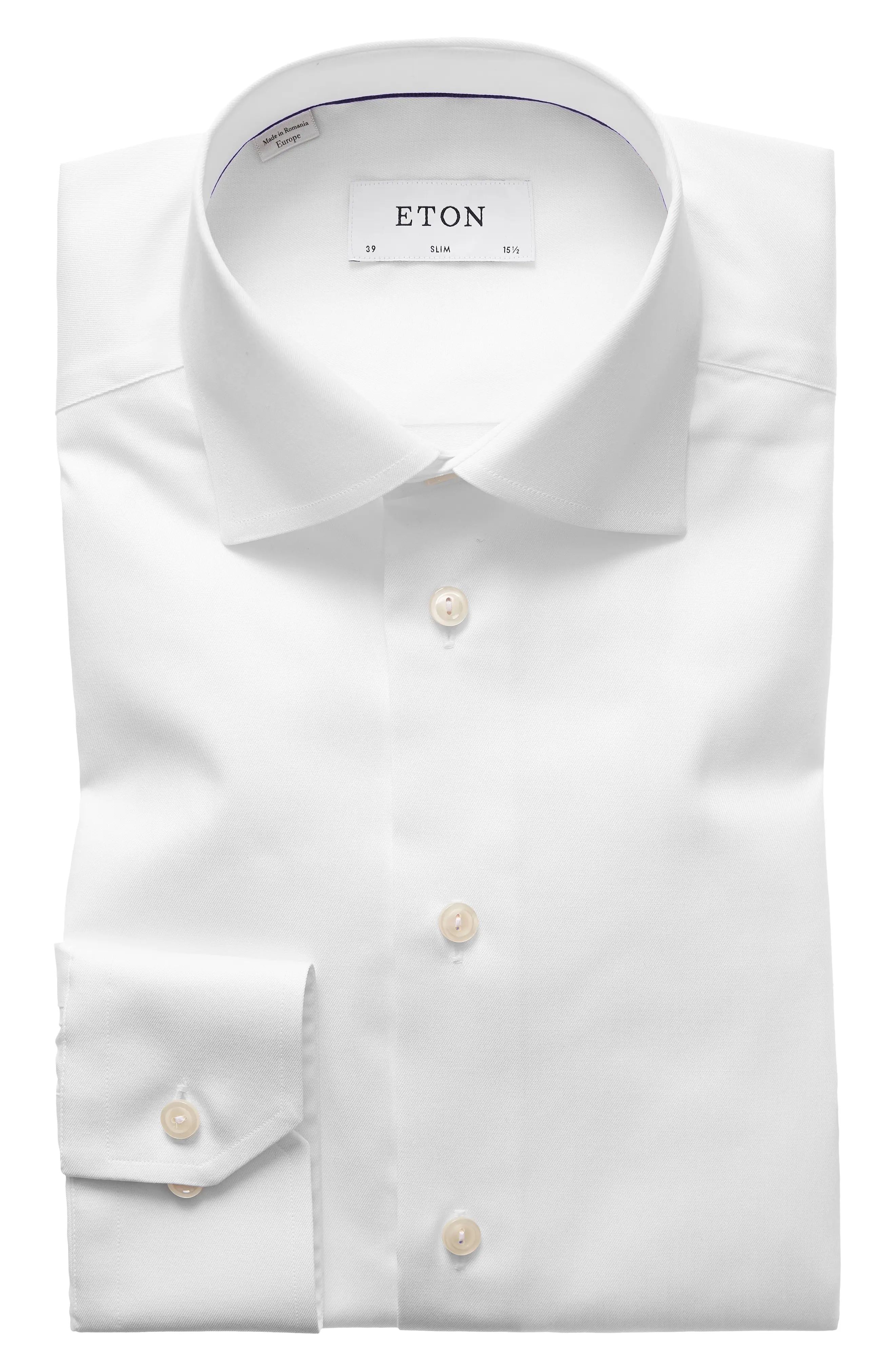 Eton Slim Fit Twill Dress Shirt | Nordstrom