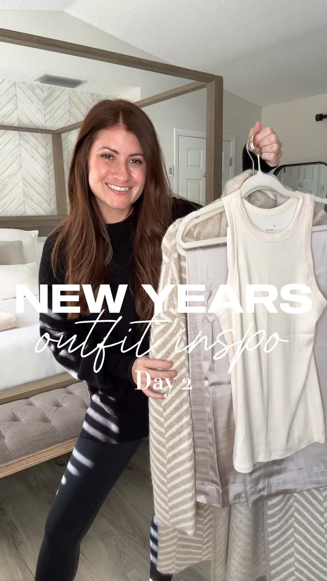 New Year’s Eve Outfit Inspo ✨🪩🍾🥂 Comment SHOP ✨ Whether you are heading out on the town or staying in and want to look festive, this easy Target  look is a no brainer! These satin pants are so comfy and I love this champagne color for NYE! 

Follow me for more affordable fashion and New Year’s outfit ideas! 

Wearing:
Sweater- small
Pants- smalll
Shoes- TTS

#LTKSeasonal #LTKOver40 #LTKHoliday