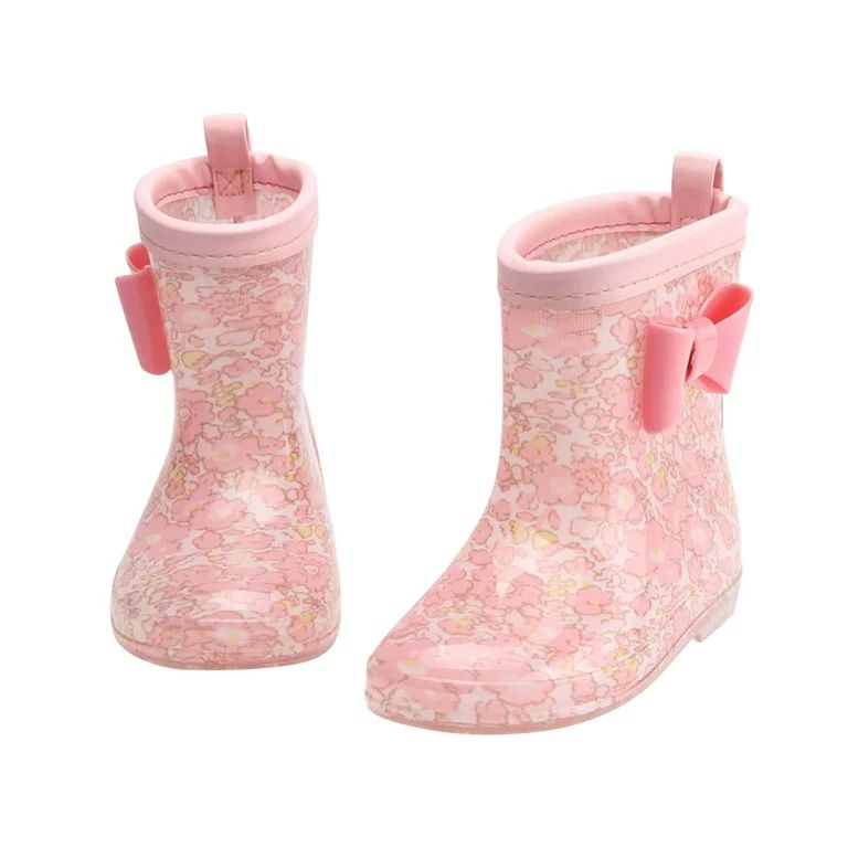 Toddler Shoes Rain Boots Cartoon Bowknot Non Slip outdoor Toddler Girl Shoes | Walmart (US)