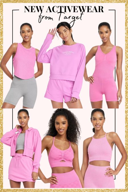 Activewear 
Target new arrivals 
Pink workout sets 
Matching sets


#LTKFind #LTKfit #LTKunder50