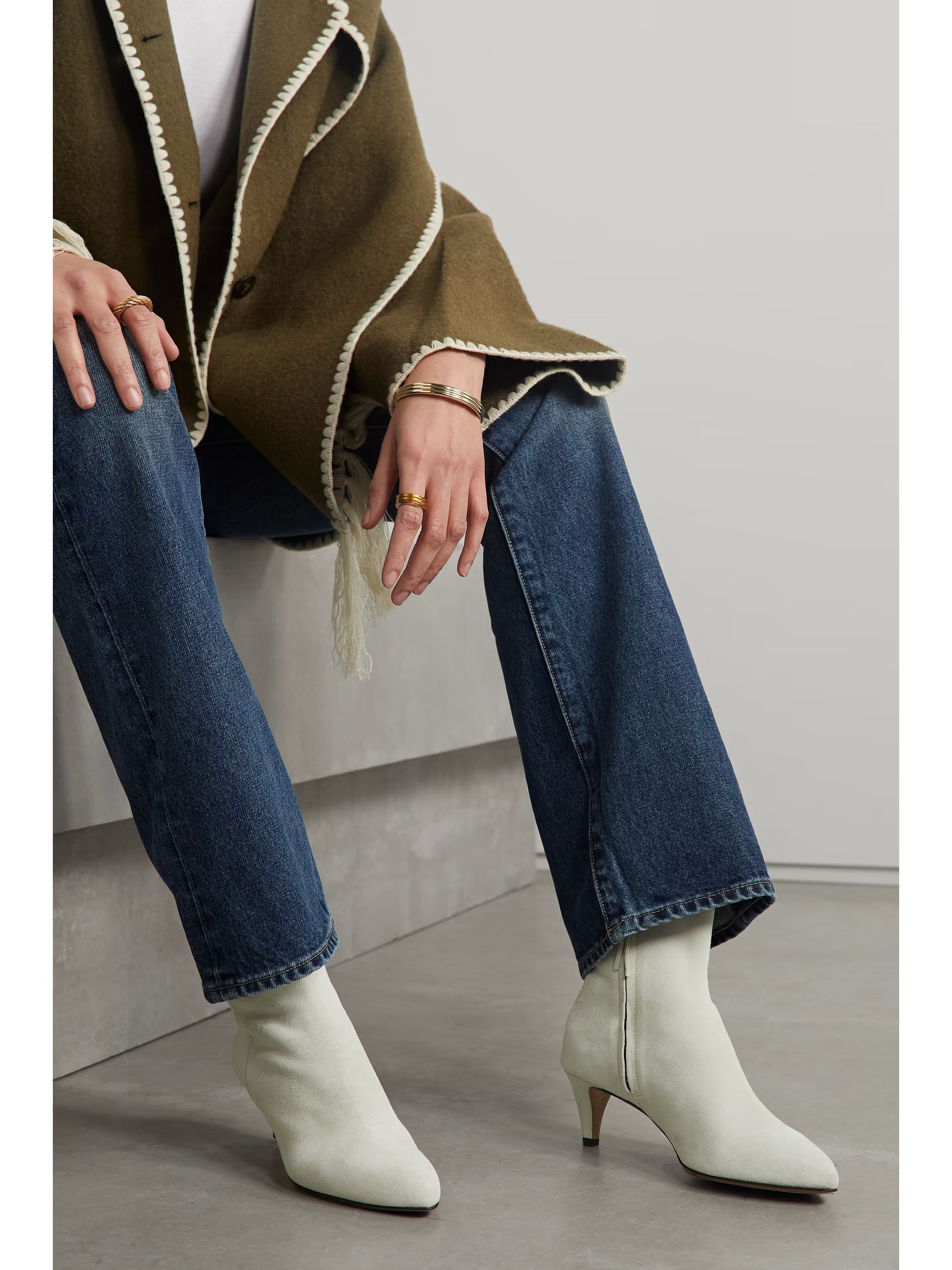 ISABEL MARANT Deone suede ankle boots | NET-A-PORTER | NET-A-PORTER (UK & EU)