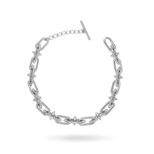 Chrome Link Paperclip Bracelet | IceLink