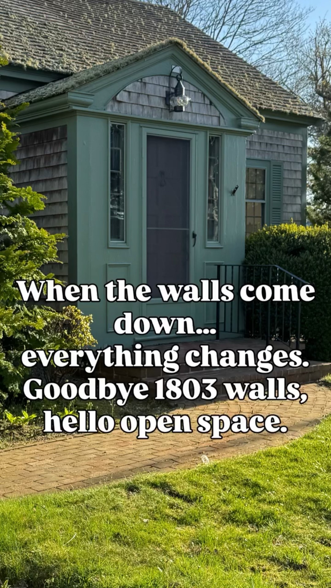 The moment it all started to feel real.
 The walls are officially down — and for the first time, we can actually see how open and bright this 1803 Cape Cod home will become.
It’s emotional watching the old walls go, but also exciting knowing the character, craftsmanship, and soul of this home will still shine through every new space.
Temporary walls are up while we rebuild the structure — and it’s starting to take shape. We’re preserving what we can, modernizing what we must, and trying to stay sane through the dust in between.

This is Episode 3 in my Cape Cod Renovation Series, and it’s one of those milestones where everything finally starts to make sense.

💬 Tell me — could you handle living through this stage of renovation? 📌 Save this reel to follow along — the reveal is coming soon, and it’s going to be worth it!

Cape Cod renovation, 1803 house remodel, old home renovation, demo to rebuild, temporary walls, open concept home, historic home renovation, before and after renovation, New England house transformation, Cape Cod farmhouse restoration

#CapeCodRenovation #HistoricHome #OldHouseCharm #BeforeAndAfter #HomeRestoration #RenovationJourney #CapeCodLiving #FamilyHome #HomeTransformation #NewEnglandHome #TimelessDesign #ClassicHome #OldHomeRenovation #DemoDay #atalldrinkofstyle

#LTKHome