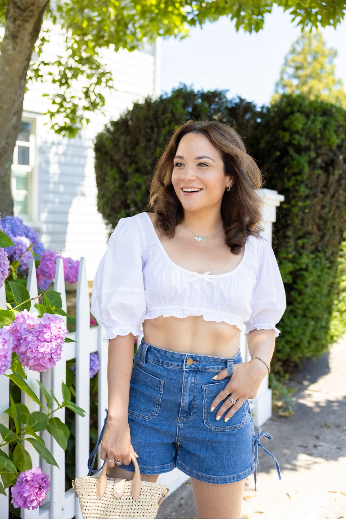 Sweet meets sassy 💙🎀 These cute bow-accented denim shorts paired with a white puff sleeve top are your go-to combo for playful charm and sunny day slay this summer.

#LTKStyleTip #LTKBeauty #LTKSeasonal