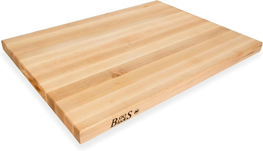 John Boos R-Board Series, Maple Cutting Board, 1.5" Thick Butcher Block - Wooden Reversible Kitch... | Amazon (US)