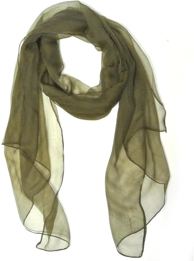 Wrapables Solid Color Silk Long Scarf | Amazon (US)