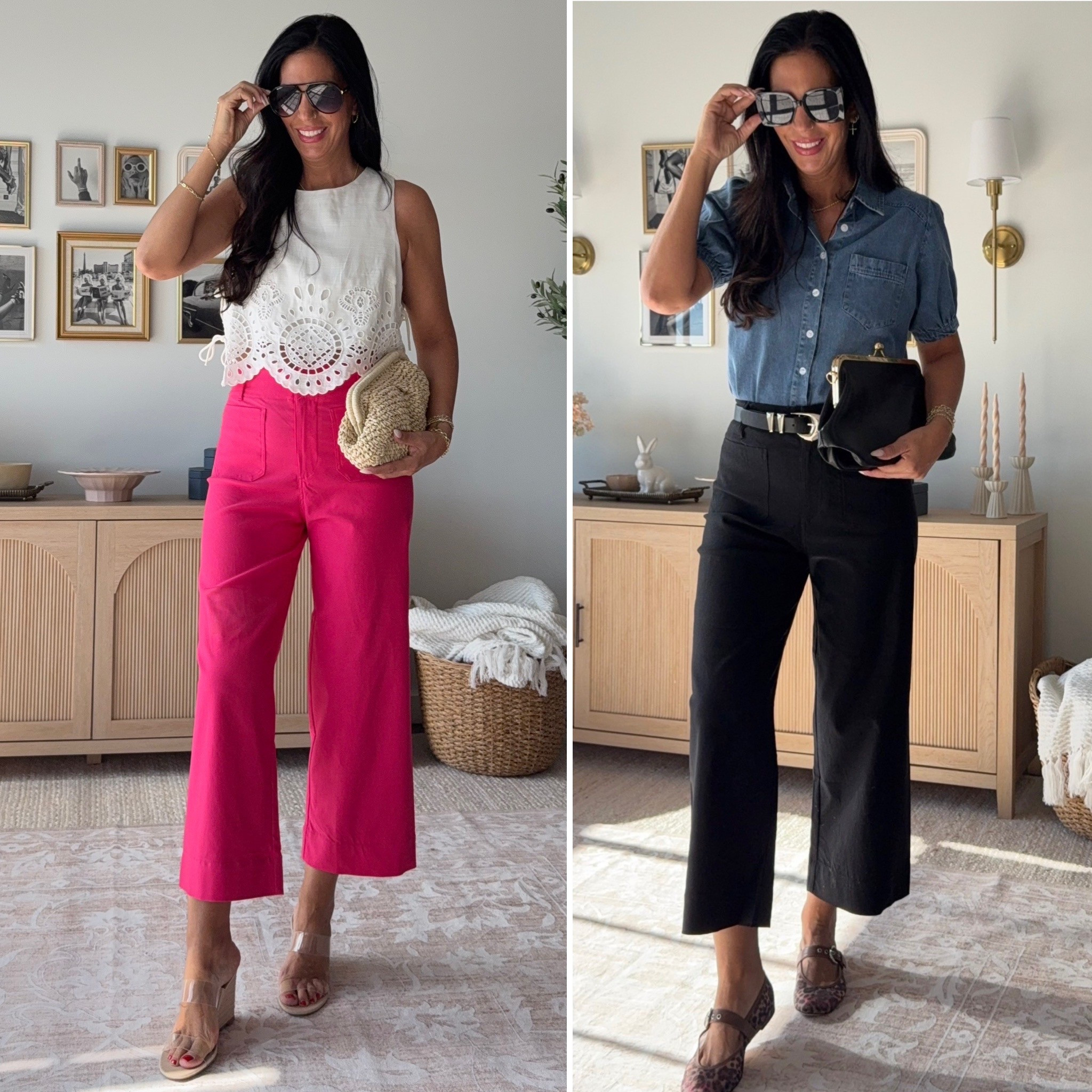 The Colette pants from Anthro are amazing, but these Amazon ones are amazing and a fraction of the cost!  
Wearing my true size 27 
Fave denim top- small 
Crochet top- small 


#LTKSaleAlert #LTKFindsUnder50 #LTKU
#LTKItBag #LTKOver40 #LTKShoeCrush